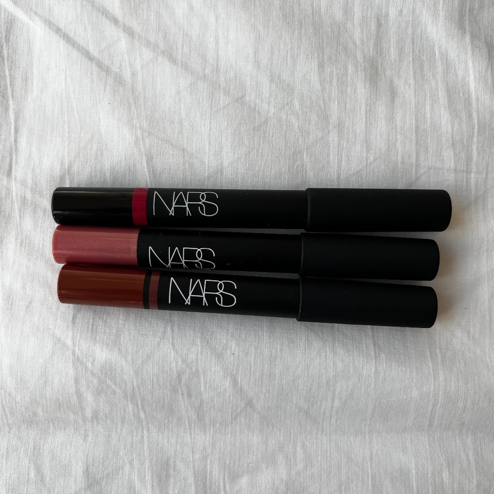 Nars lip pencil crayon lot of 3 Mexican rose sex machine het loo